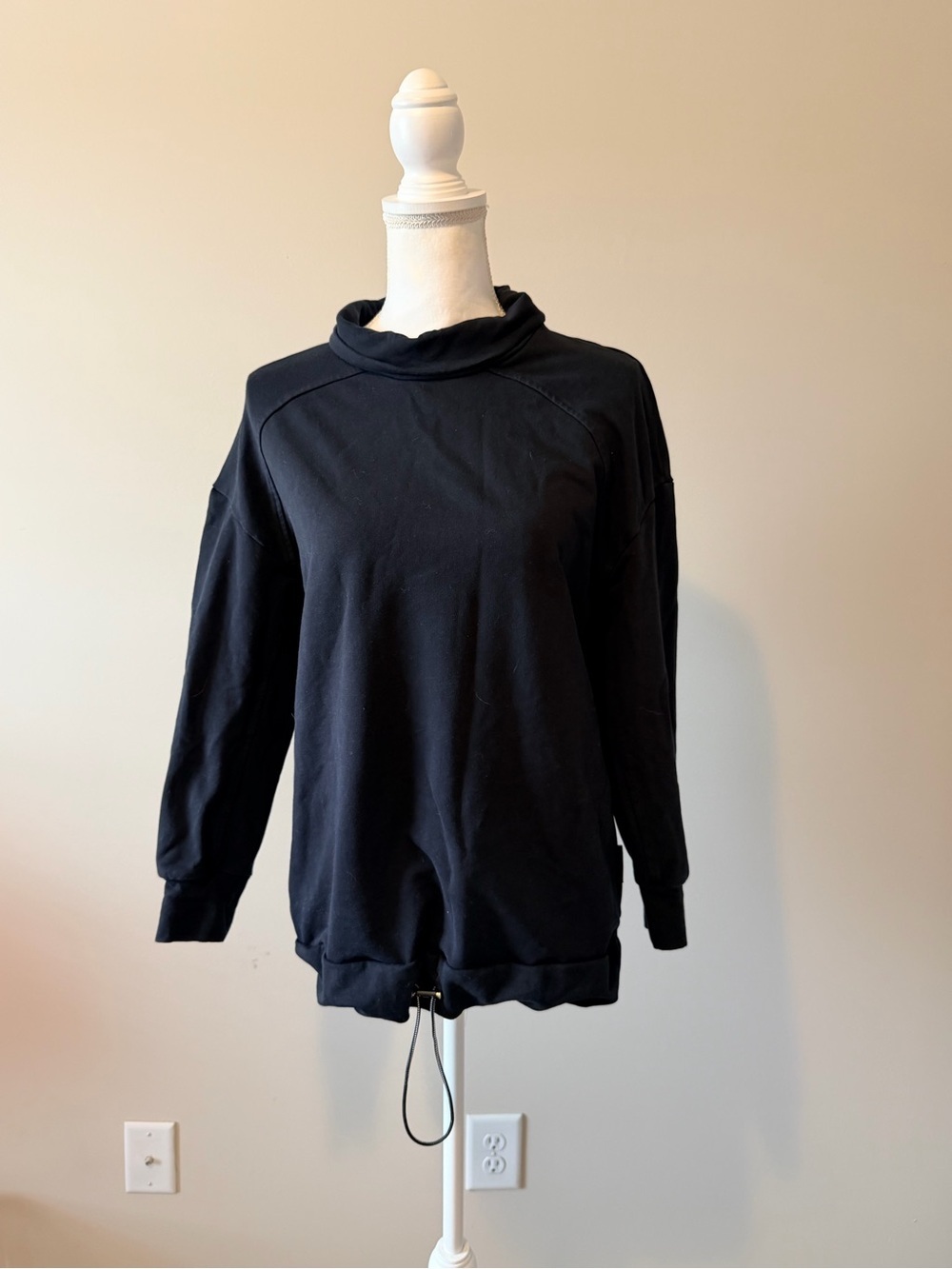Varley Morrison high funnel neck relaxed fit Sweatshirt women's size small black - Picture 7 of 15